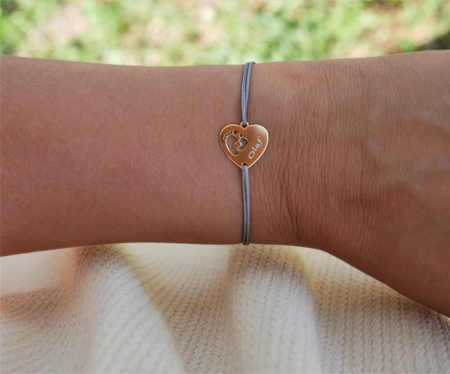 bransoletka na sznurku z grawerem